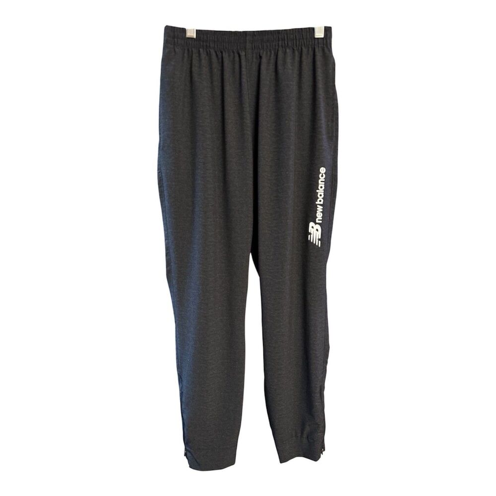New Balance Boy's Athletic Track Thin Pants Size Medium Dark Gray